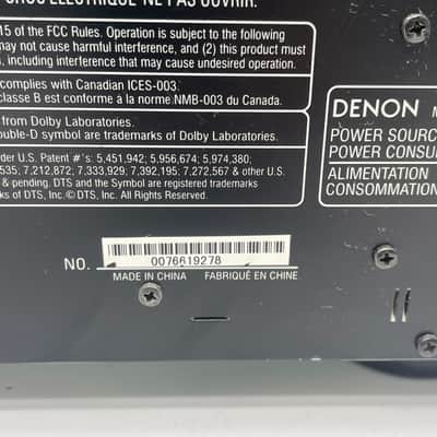 Denon AVR-391 5.1 Ch 3D HDMI Home Theater Surround Sound Receiver *TESTED WORKS image 6
