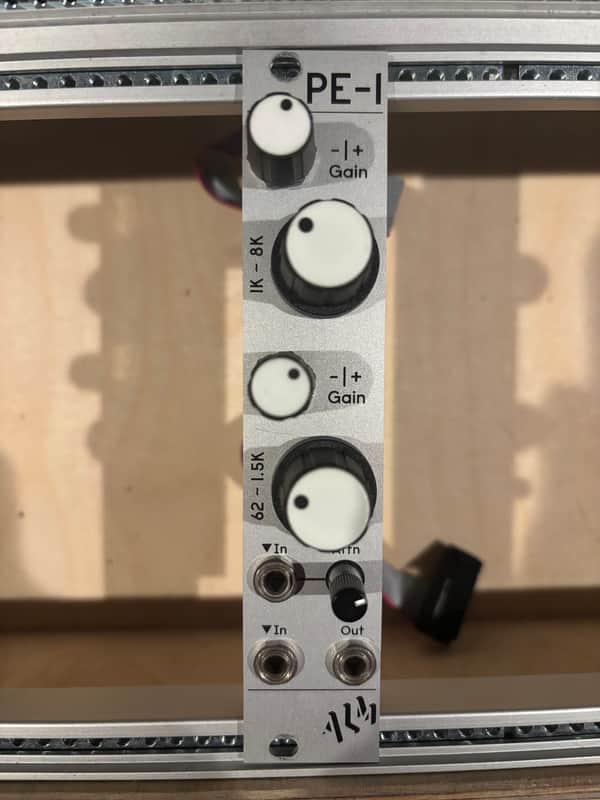 ALM/Busy Circuits ALM016 PE-1 Dual Band Parametric EQ Eurorack Synth Module 2016 - Present - Silver image 1