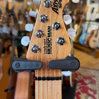 Ernie Ball Music Man Axis Super Sport HH Trem Yucatan Blue Flame 2022 image 5