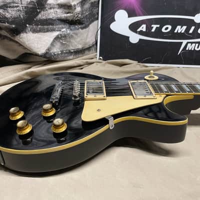 Gibson Les Paul Standard Guitar -Repaired/Routed/Re-finished-Read Description! 1969 Goldtop->Black image 9