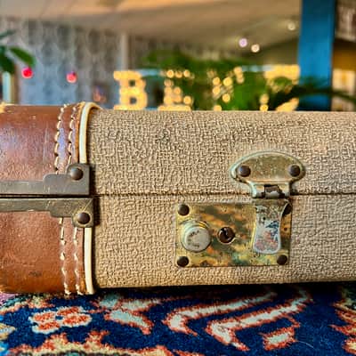 1959-1960 Fender Stratocaster Telecaster Case Brown Tolex image 7