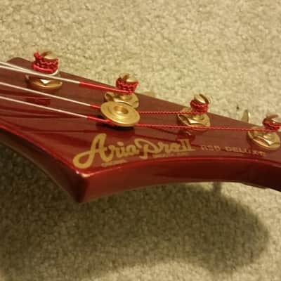 Aria Pro II RSB 80's RED bass guitar image 19