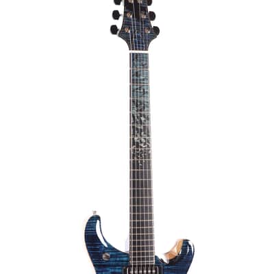 PRS Private Stock #12227 McCarty 594 One Piece Curly Maple/Black Limba Aqua Violet Dragon's Breath w/Birds of a Feather (Serial #0417615) image 11
