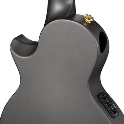 26" Travel Carbon Fiber Acoustic-Electric Ukulele, Black image 3