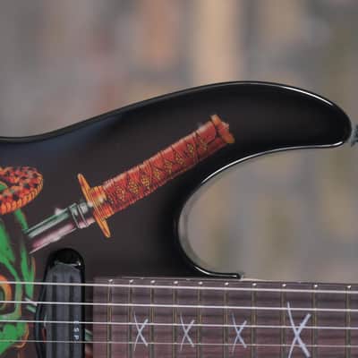ESP Signature Series Guitars George Lynch Signature - Black w/ Skulls &amp; Snakes Graphic (PRE ORDER) image 13