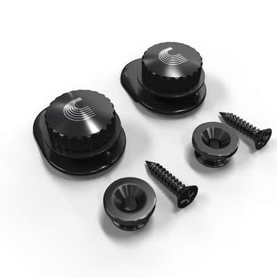 D'Addario Universal Strap Lock System; black image 1