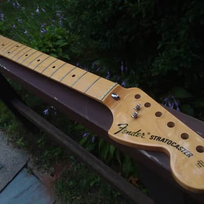 Fender Stratocaster 70's neck bullet truss rod Maple Strat image 1