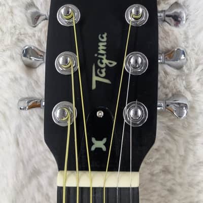 Tagima LUMI-X BK Black Smart Acoustic-Electric Guitar - Built-in Effects-B Stock image 6
