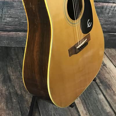 Used Epiphone Japanese Made FT-550 Excellente Acoustic Guitar with Case image 4