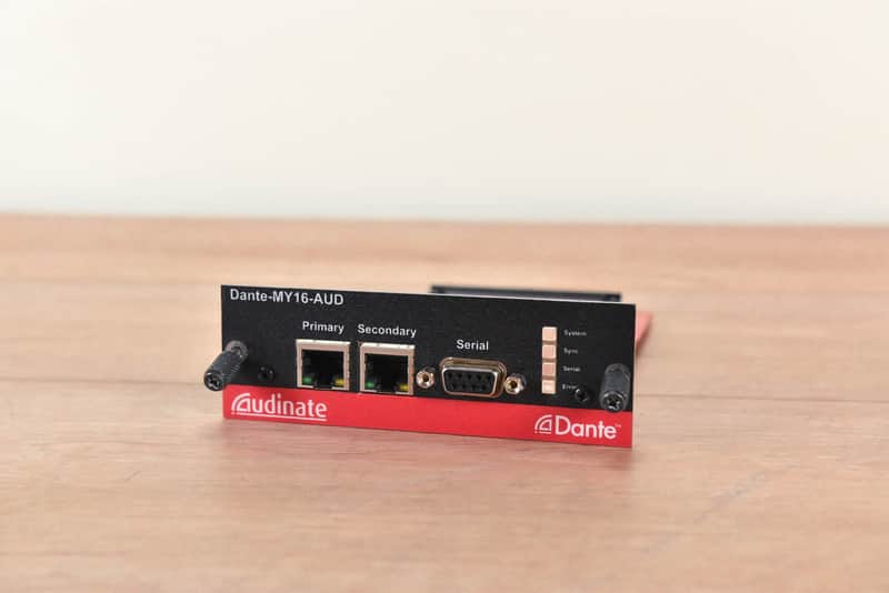 Audinate Dante-MY16-AUD Dante Network Card CG00YYR image 1