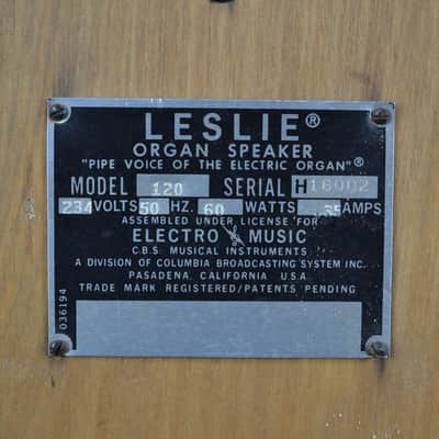Leslie Model 120 Rotating Speaker Cabinet image 4
