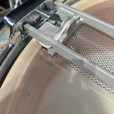 Rogers - 14x6.5" Dyna-Sonic Bread and Butter Lug Snare Drum, Reissue   2010's - White Marine Pearl image 17