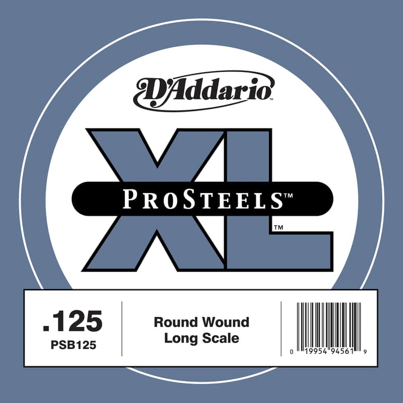D'Addario PSB125 ProSteels Bass Guitar Single String Long Scale .125 image 1