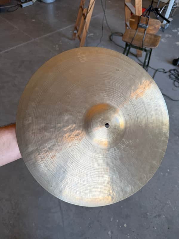 Zildjian K Istanbul Old Stamp iia 15” thin crash or hihat 808g 1945-1949 image 1