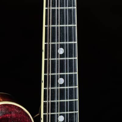 1919 Gibson F-4 refin dark mahogany sunburst image 5