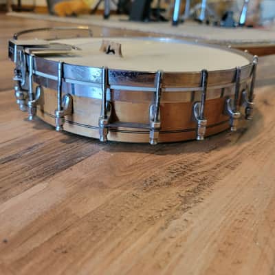 Lyon & Healy F Style 4 String Open Back Tenor Banjo Birds Eye Maple Un Cleaned But Solid image 5