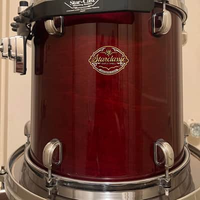 Tama Starclassic Maple 5 Piece Drum Kit Violet Shade Made In Japan image 4