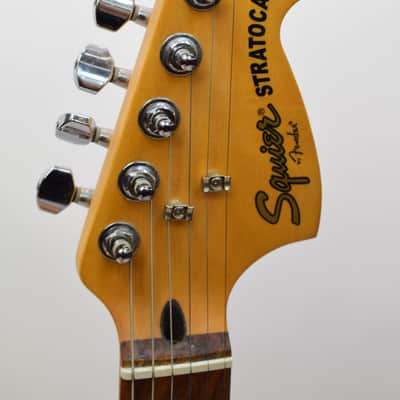 2005 Squier Standard Stratocaster Electric Guitar, Walnut image 6