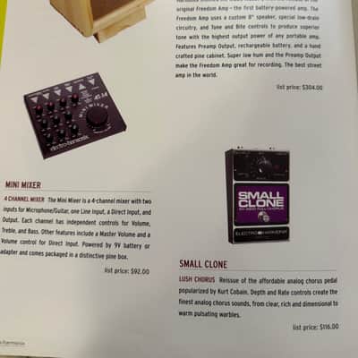 Electro-Harmonix Catalog 2002 holy hillier grail Russian big muff baseballs small stone graphic fuzz wiggler worm poly chorus memory Man tube zipper hot tubes image 5