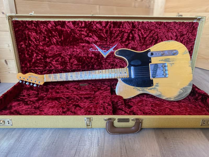 28% OFF! Fender Telecaster '53 Anniversary Custom Shop 2017 Heavy Relic Butterscotch for $5225