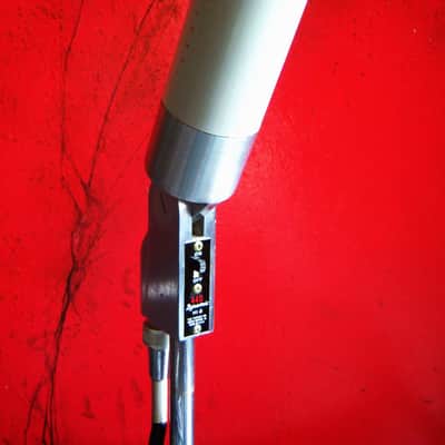 Vintage RARE 1960's Turner 44D / 466 dynamic microphone High Z Satin Chrome w cable 33D 22D 77A image 3