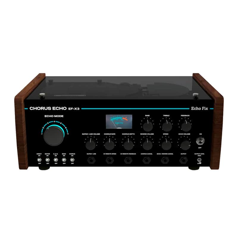 Echo Fix EF-X3 Desktop Tape Echo with BBD Analog Chorus & Spring Reverb - Black image 1