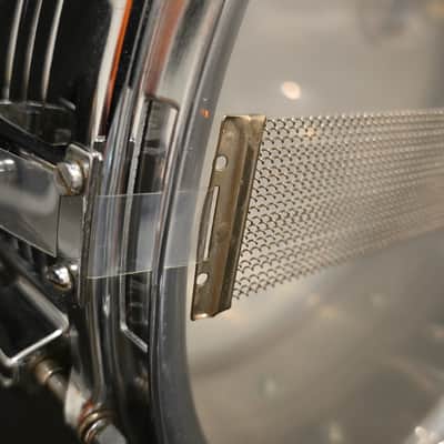 Pearl Stewart Copeland Chrome over brass model B4214 10 lug snare drum 1970s - Chrome image 17