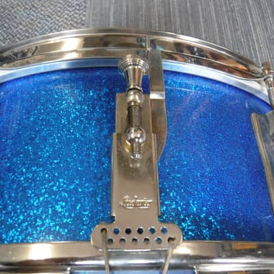 60's Ludwig 5x14" Pioneer Snare No. 491 Blue Sparkle-All Original-Excellent! image 4