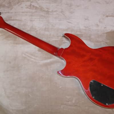2017 ThinTheHerd Custom Build Ovation Ultra GP  Tribute Clone Ferrari Red Hard Shell Case! image 7