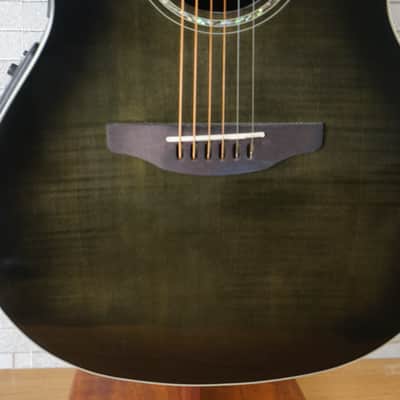 Ovation CS24P Celebrity Standard Plus - Trans Black Flame Maple image 6