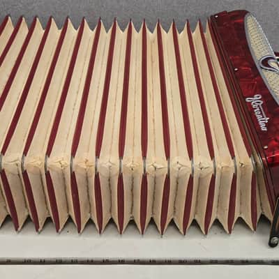 Frontalini Red Piano Accordion LMM 41/120 Ready To Play image 11