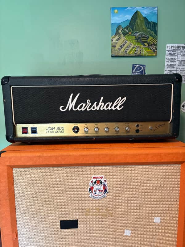 Marshall JCM 800 Lead Series Model 2203 100-Watt Master Volume Head 1981 - 1989 - Black image 1