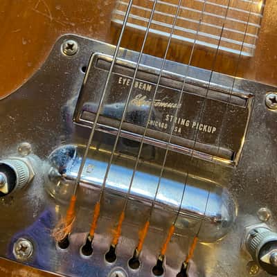 Electromuse 6 string Lap Steel Eye Beam Pickup with case image 9