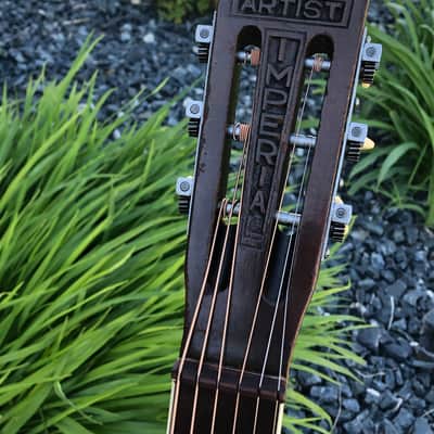 Hensel Imperial Artist 1930’s Vintage Original Parlour Guitar image 5