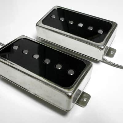 Humbucker Size Hybrid Pickups SET Strat Tone Alnico 5 ROD Magnets Like Fender Stratocaster PAF Q image 2