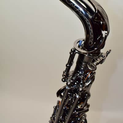 Cannonball A4 Big Bell Stone Series Standard Alto Saxophone, Polished Black Nickel w/ Case image 21