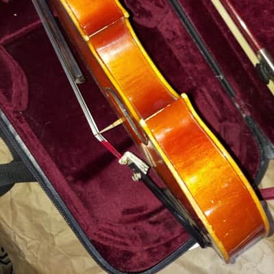 Kiso Suzuki Model 7117 size 15.5 viola, Japan 1973, Very Good Cond, w/ case&bow image 18
