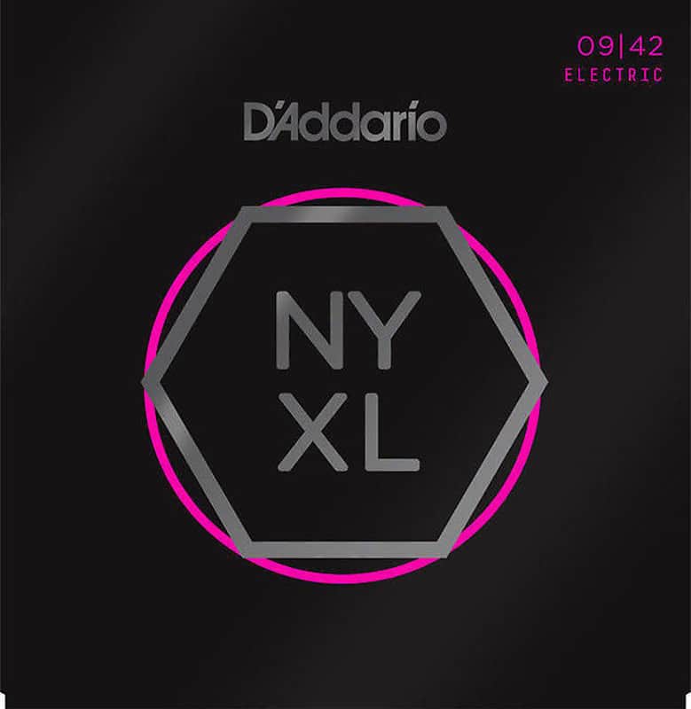 D'Addario NYXL0942-3P Nickel Wound Electric Guitar String 3-Pack, Super Light Gauge image 1
