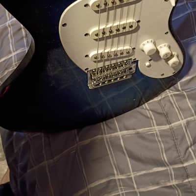 Danelectro Danoblaster Hearsay 2001 - 2004 Blue Sparkle Burst Single coil image 6