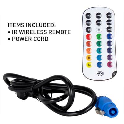 (6) American DJ ADJ UBL12H IP20 LED RGBAL DMX Wash Strip Light Bars+Haze Machine image 22