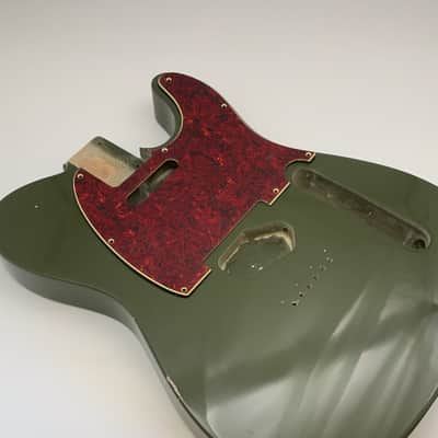BloomDoom 4 Ply Aged Red Tortoise Relic T-Style Pickguard image 2