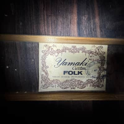 *Video* Yamaki Custom Folk No 125 Dreadnought w/Vintage Hard Shell Case. - 1970's image 20