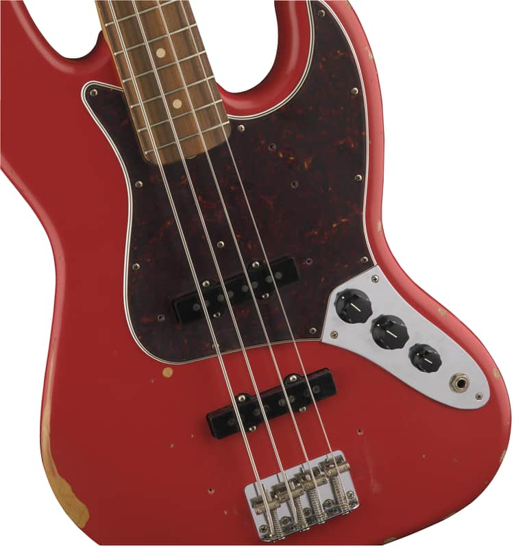 Fender Road Worn '60s Jazz Bass Fiesta Red | Reverb