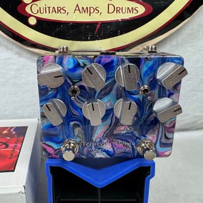 Atomic Tone Art Series Triptych Twins Boost / Overdrive / Distortion / Fuzz Pedal with Box image 3