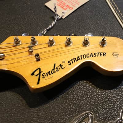Fender Stratocaster Hardtail with 3-Bolt Neck, Maple Fretboard 1973 - 1977 - Natural image 10