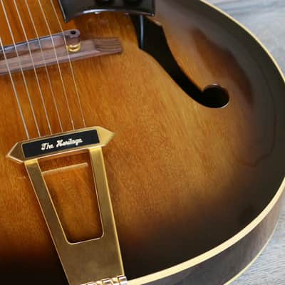 Vintage! 1986 Heritage Eagle Archtop Jazzbox Sunburst + Hard-Case image 8