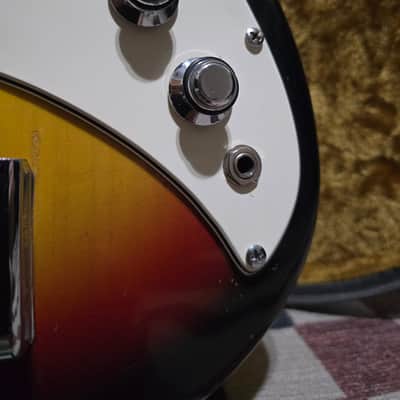 *Luthier Special* Vox Panther Electric Bass Guitar 1960's Sunburst W/OHSC image 4