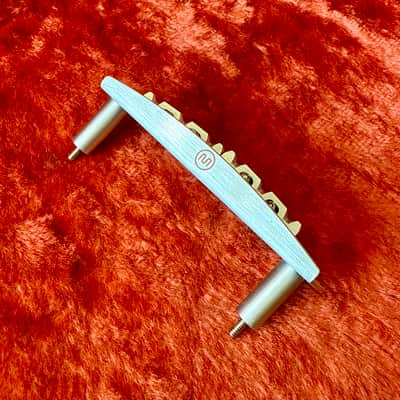 Mastery M1 Jazzmaster guitar bridge - Nickel Jaguar USA image 2