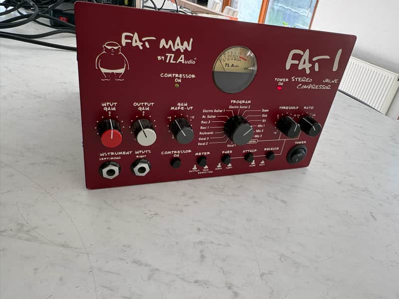 Immagine TL Audio FAT 1 Fatman Series Stereo Valve Compressor 2000s - Red - 1