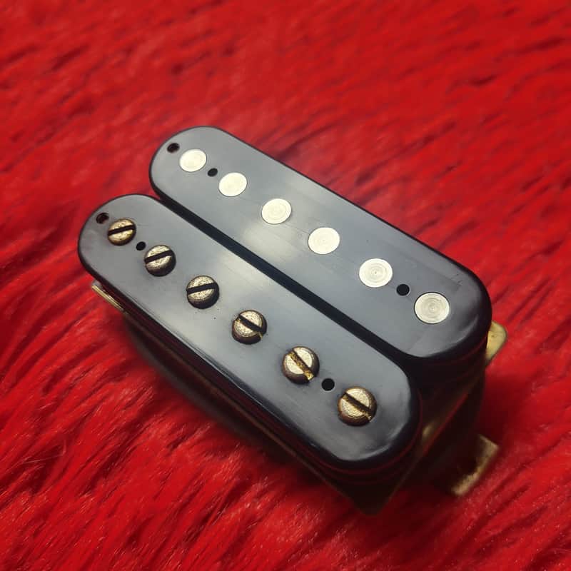 1980's - 1990's Fernandes Burny VH-3 Humbucker - Black With Gold Pole Screws - 8.30K Ohm - Ceramic Magnet - Made in Japan MIJ image 1